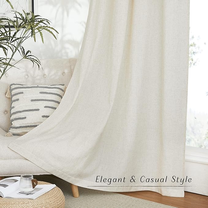 NICETOWN Linen Polyester Curtains - Image 5
