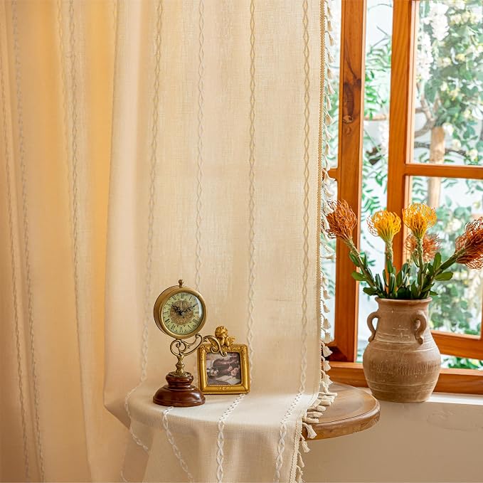 Sutuo Home Champagne Boho Curtains - Image 6