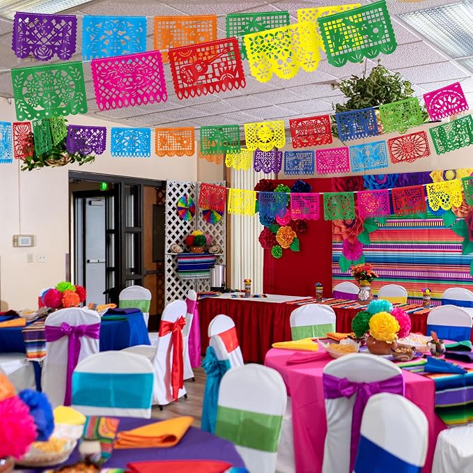 10 Pack Mexican Party Decorations, 180 FT Fiesta Banner Cinco De Mayo Party - Image 4