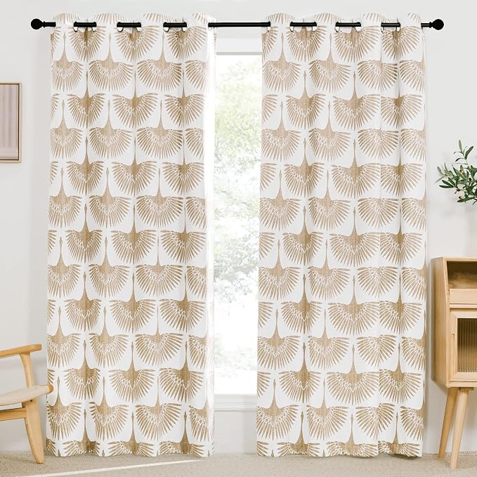 KGORGE Geometric Pattern Blackout Curtains - Image 2