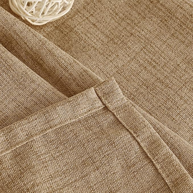 YoungsTex Burlap Linen Curtains 40 Inch Long - Image 8