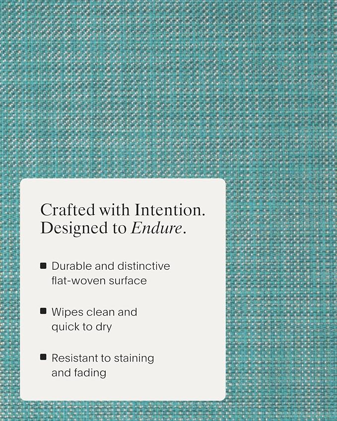 Chilewich Mini Basketweave Placemats, Woven Rectangle Placemats Set of 4 | Easy - Image 3