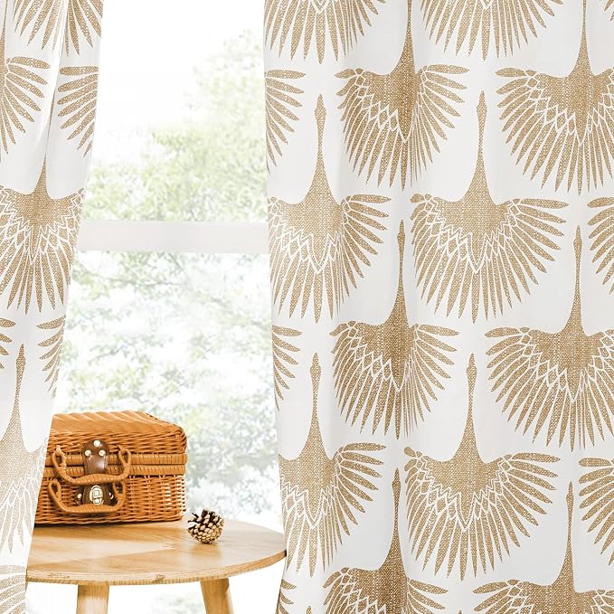 KGORGE Blackout Curtains Bird Animal Pattern Large Window - Image 7