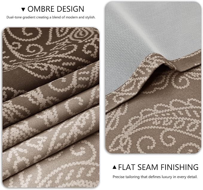 DWCN Brown Blackout Curtains for Bedroom 84 Inch Long - Image 6