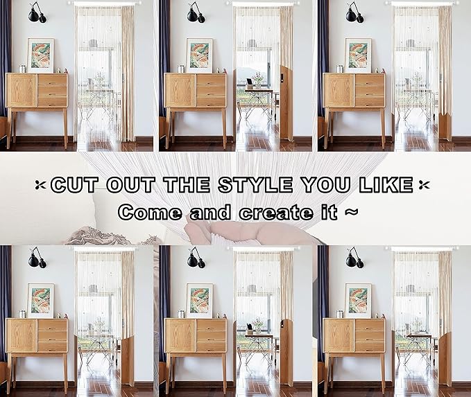 YIIBAII Door String Curtains Fringe Door Curtains - Image 6
