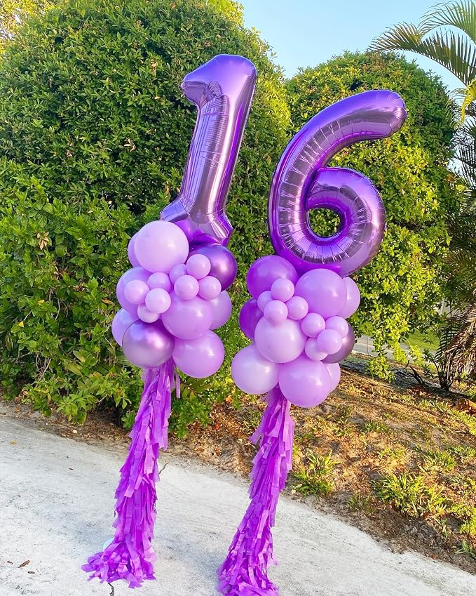 Number 6 Balloons 40 Inch for 6 16 Birthday Party Decorations, - Image 3