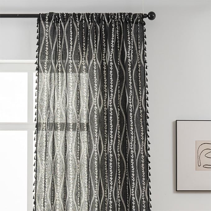 Sutuo Home Boho Curtains 84 Inches Long - Image 4