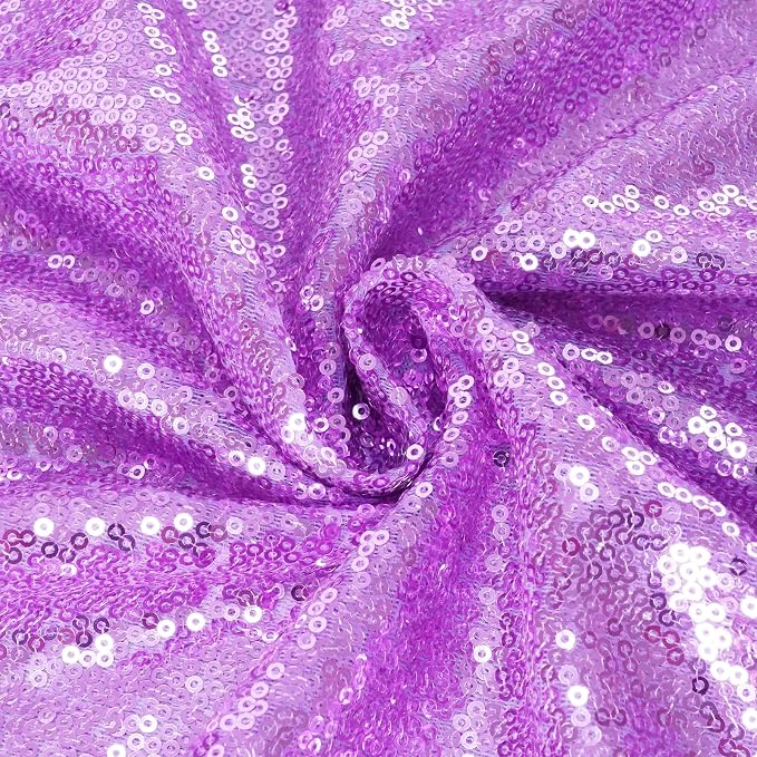 Eternal Beauty Lavender 3mm Sequin Backdrop 6x8 Ft - Image 9