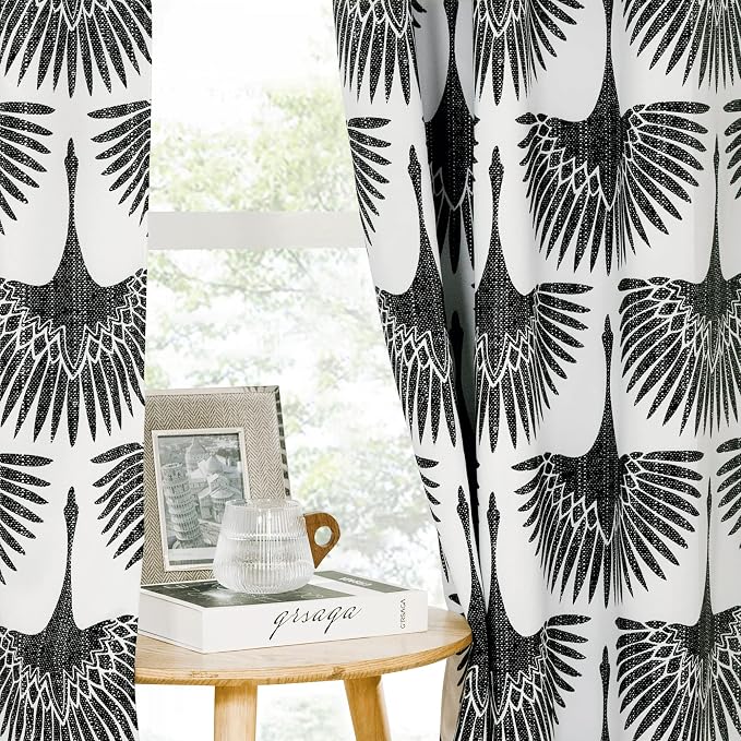 KGORGE Geometric Print Durtains Art Deco Blackout - Image 8