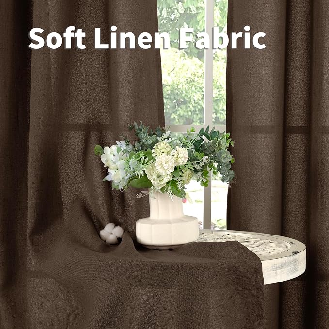 YoungsTex Linen Curtains 54 Inch Length - Image 6