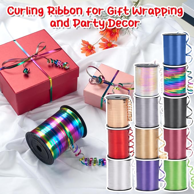 500 Yard Gold Curling Ribbon, 3/16" Thin Balloon Ribbon String, New Year and - Image 7