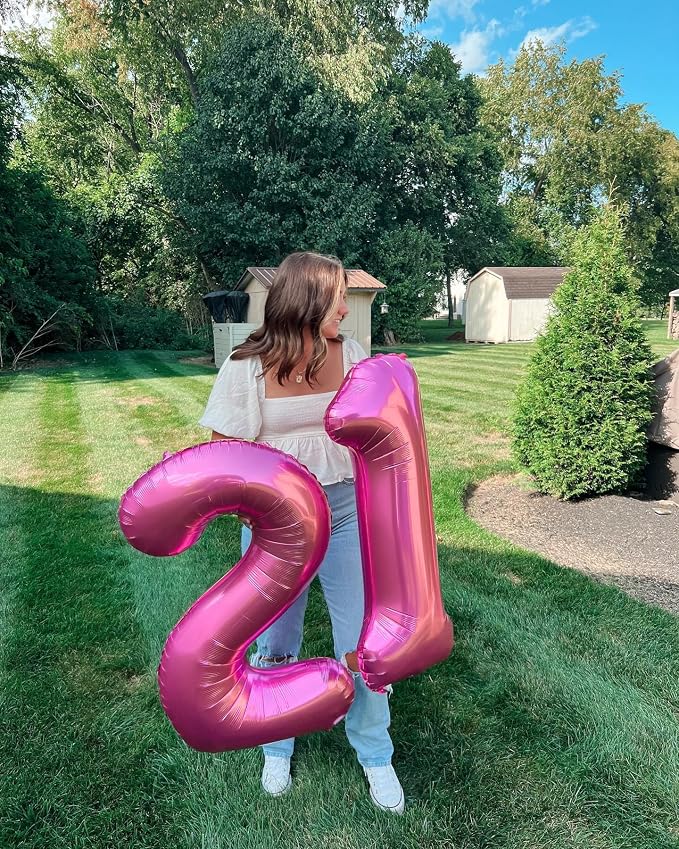 Pink Number 4 Balloon 40 Inch - Image 7