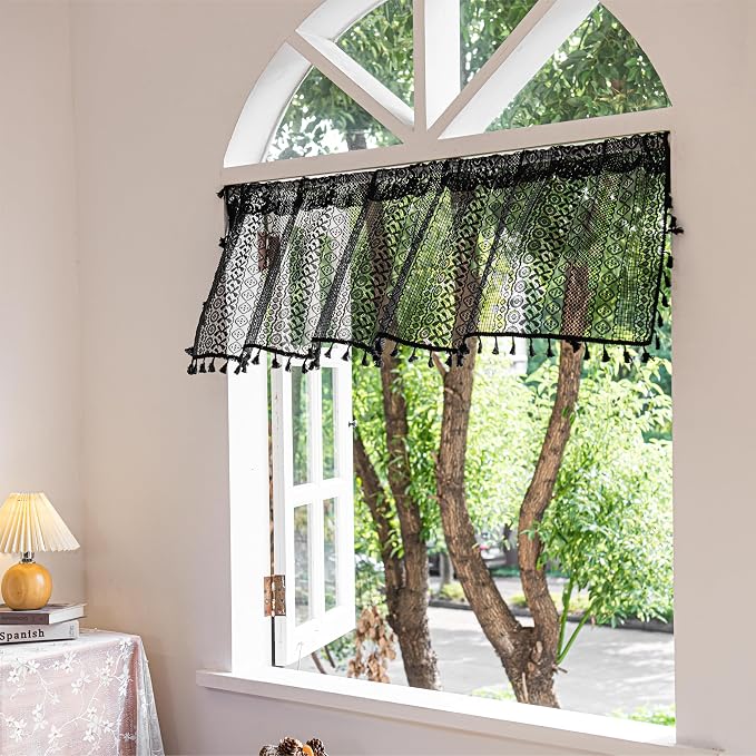 Sutuo Home Boho Valance Curtains - Image 4