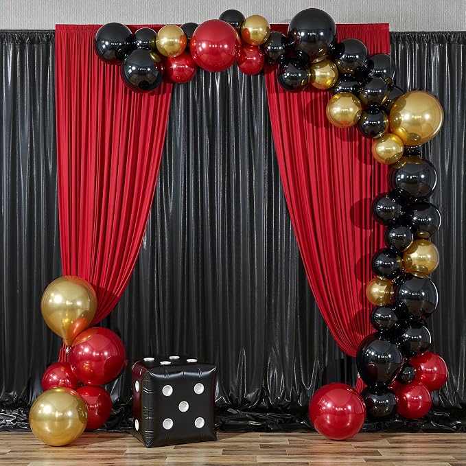 20ftx10ft Shimmer Black Sequin Backdrop Curtain - Image 6