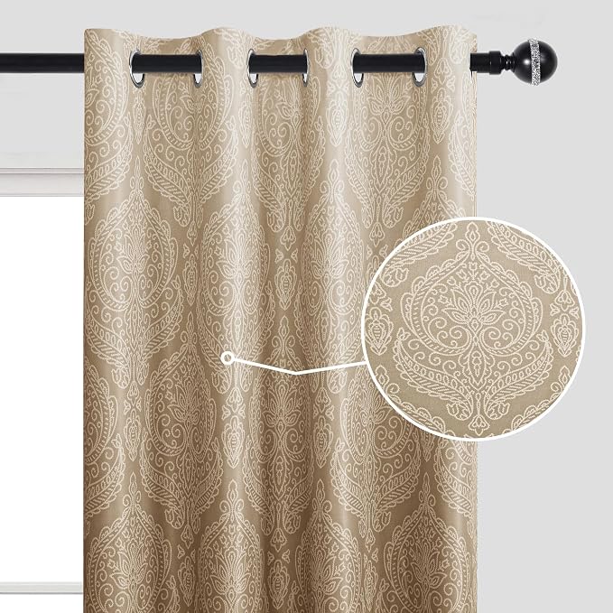 DWCN 100% Blackout Curtains for Bedroom 84 Inch Long - Image 2