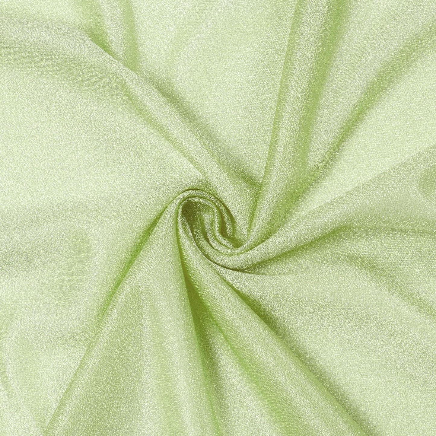VDS Pack of 2 Panel (30 Inch X 50 Feet) Wedding Arch Draping Fabric Sheer Chiffon Fabric Drapery for Wedding Ceremony Reception Swag Backdrop Canopy Chuppah ARBO Altars Decoration (Sage Green)