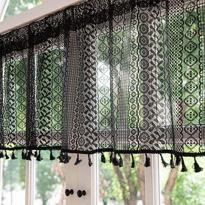 Sutuo Home Boho Valance Curtains - Image 6