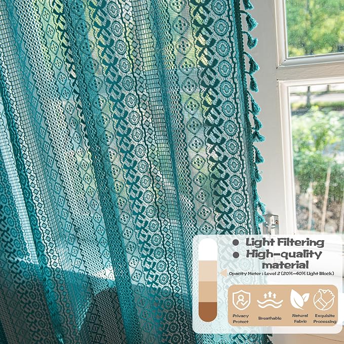 Sutuo Home Boho Curtains 84 inches Long - Image 4