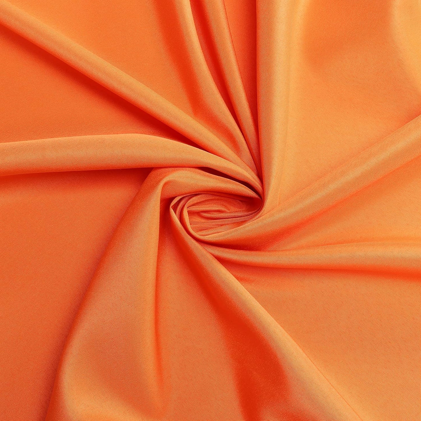 sancua Round Tablecloth - 120 Inch - Water Resistant Spill Proof Washable Polyester Table Cloth Decorative Fabric Table Cover for Dining Tables, Buffet Parties and Camping, Orange