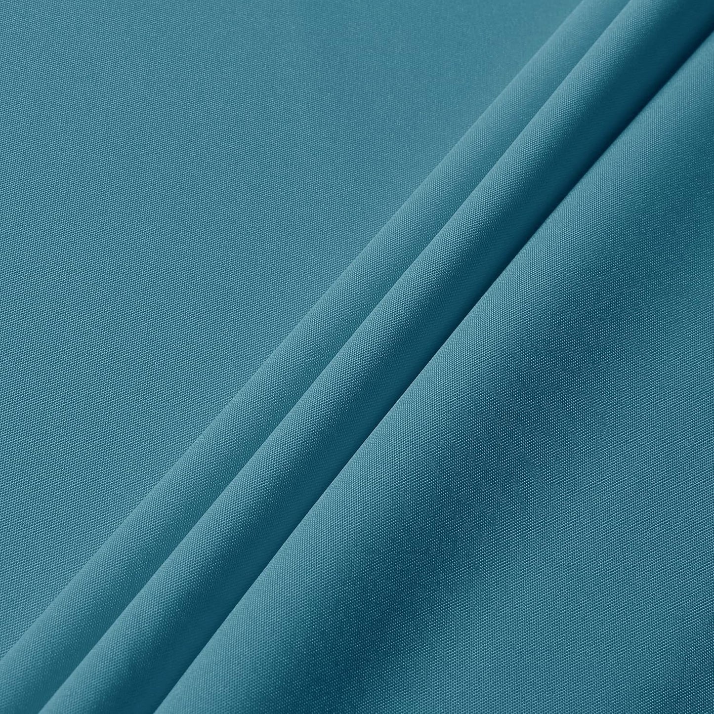sancua Round Tablecloth - 60 Inch(Fits 20-48 Inch Tables) - Water Resistant Spill Proof Washable Polyester Table Cloth Decorative Fabric Table Cover for Dining, Buffet Parties and Camping, Teal
