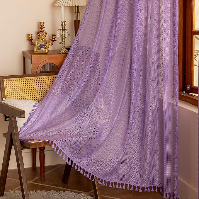 Sutuo Home Lace Sheer Boho Curtains by SutuoHome