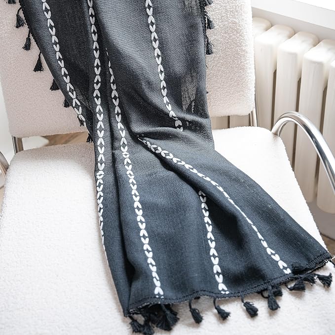 Sutuo Home Black Boho Curtains, Bohemian 1 Panel 108 inches Long - Image 6