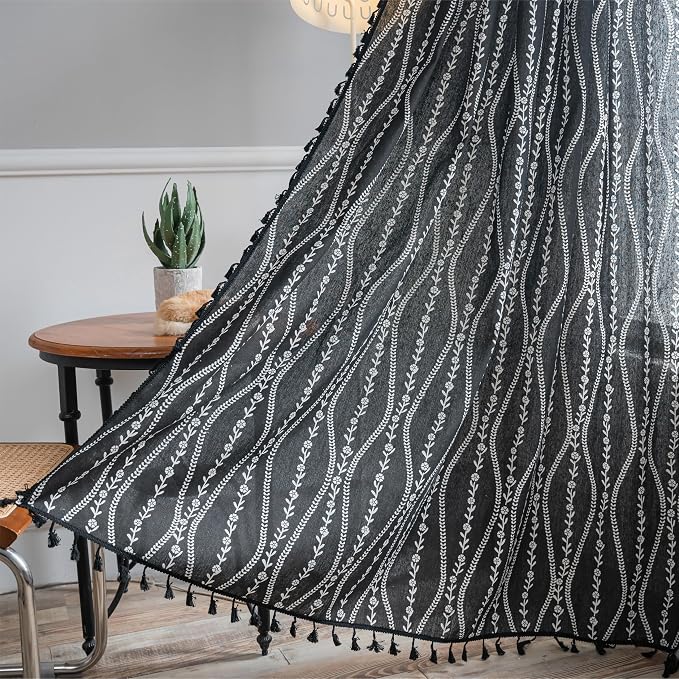 Sutuo Home Boho Curtains 84 Inches Long by SutuoHome