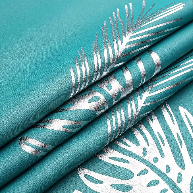 Teal Blackout Curtains 84 Inches Long, Grommet Curtains - Image 8
