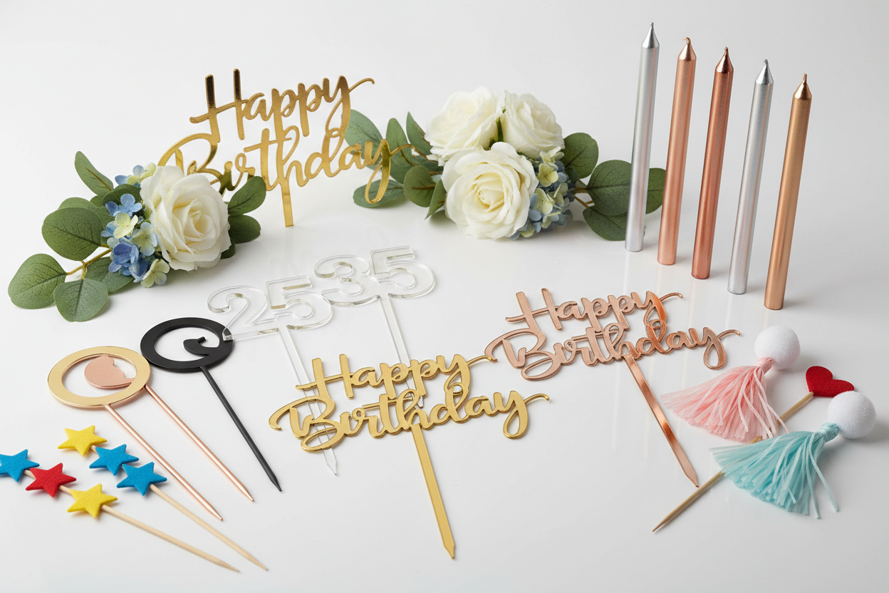 Cake Toppers & Dessert Accessories – Trendy designs for every celebration (make it real photo)