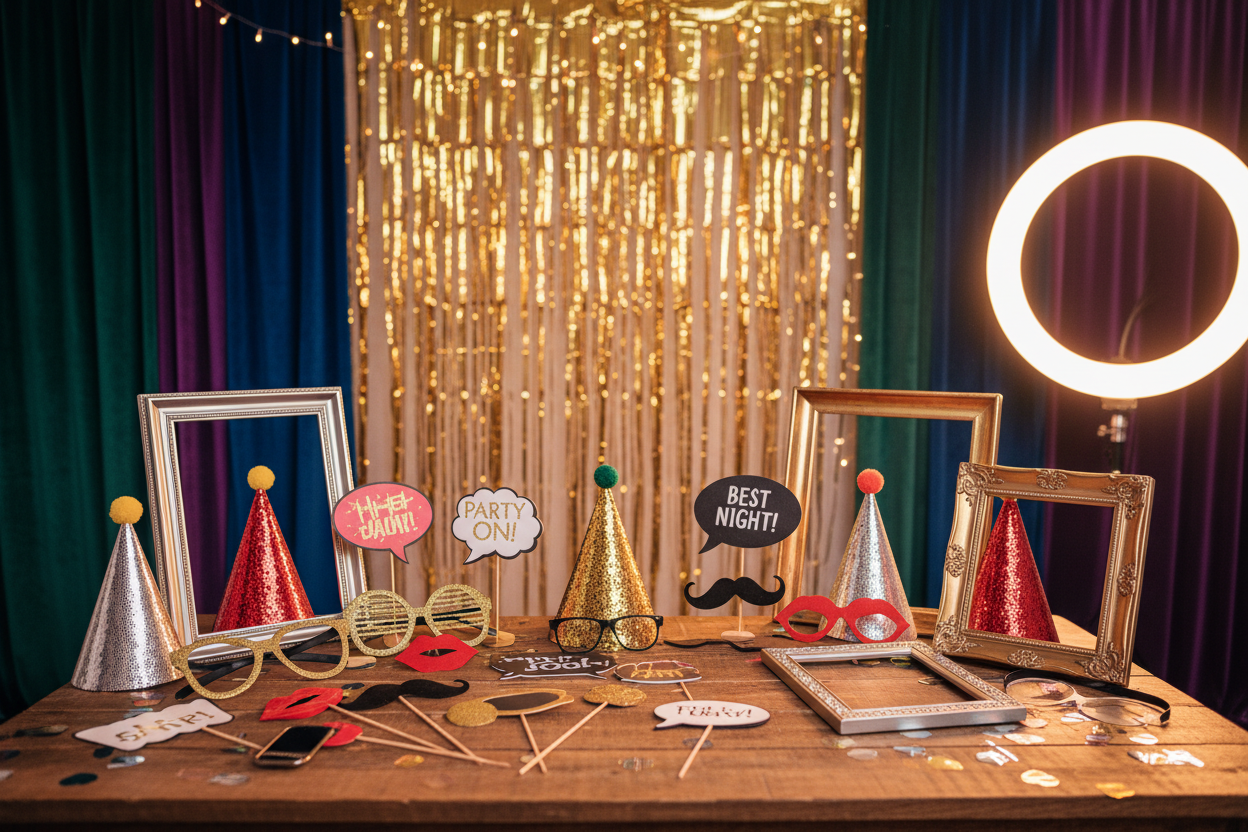 Photo Booth Props & Backdrops – Capture memories in style (make it real photo)